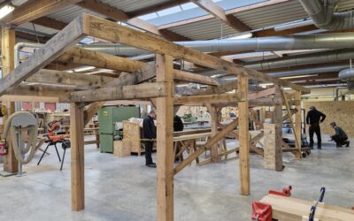 Des projets en cours à l’atelier construction bois !