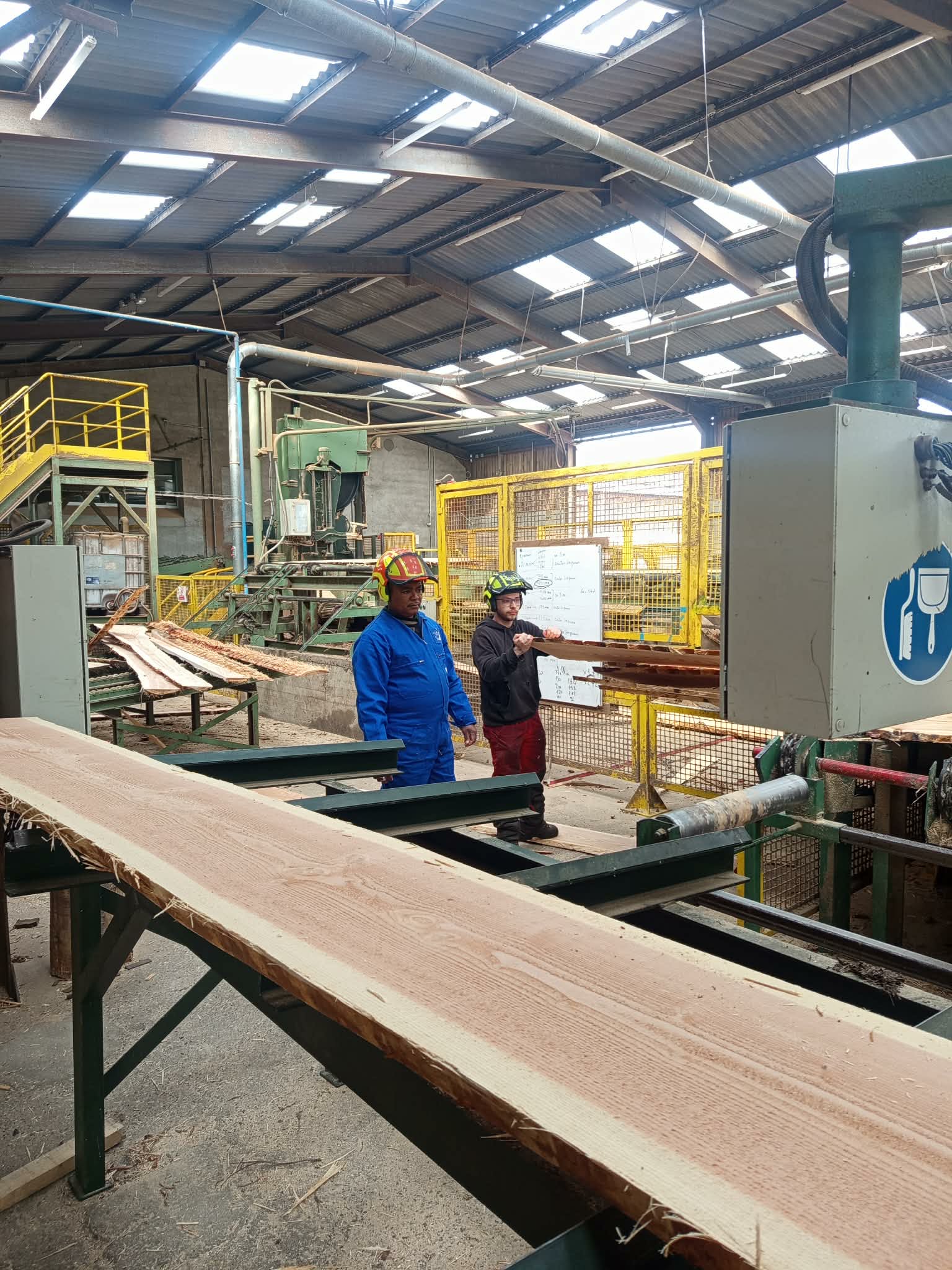 scierie du lycée du bois